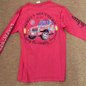Girls simply southern tee